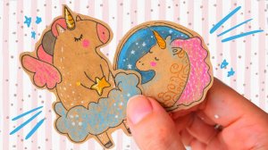 10 DIY РАДУЖНЫХ НАКЛЕЕК ДЛЯ ЕДИНОРОГОВ БЕЗ ДВУХСТОРОННЕГО СКОТЧА своими руками