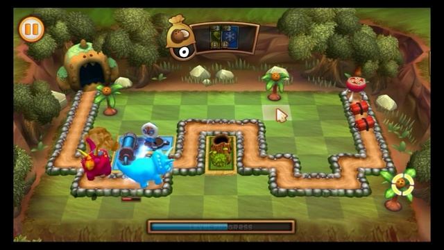 Go Home Dinosaurs! - 1-3 - Walkthrough - 3 steaks!