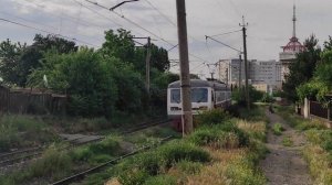 ?? ЭР2Т-7251 ранним утром в Тбилиси, Грузия/ Georgian railways, ER2T-7251 EMU , Tbilisi