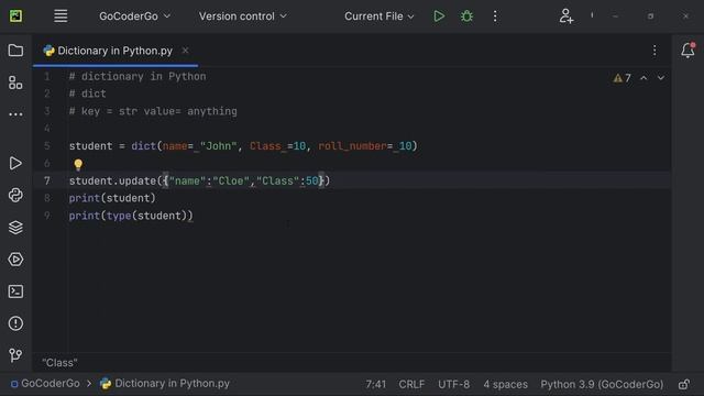 Dictionary in Python | Learn Everything about dictionary in Python | dict() | #python @GoCoderGo