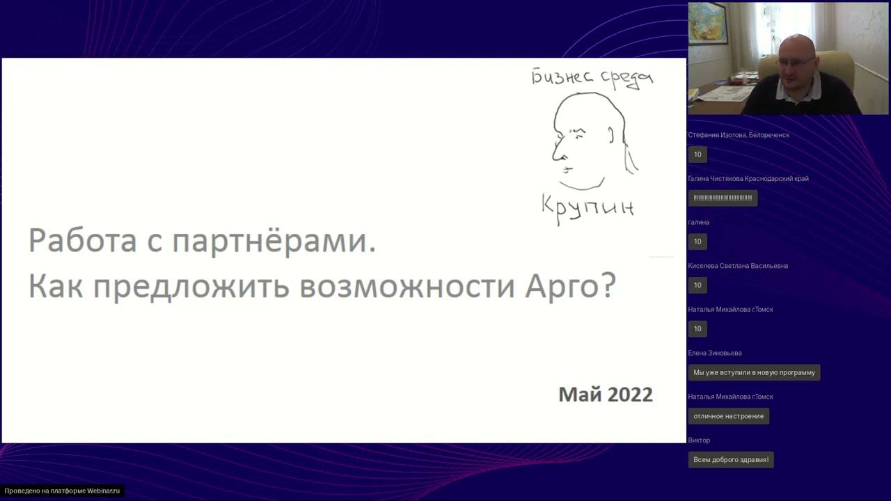 Бизнес среда АРГО.Работа с партнёрами. Как предложить бизнес АРГО