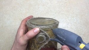 Простой декупаж баночки для кухни