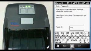 TSC Alpha 3R Mobil Yazıcı El terminali Bluetooth bağlantısı