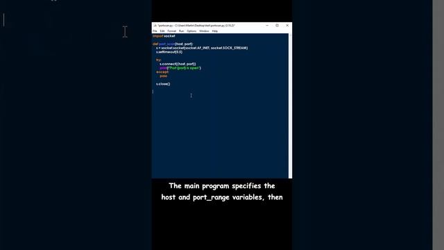 How to scan open ports with Python?  #portscanner #python #programming #tutorial