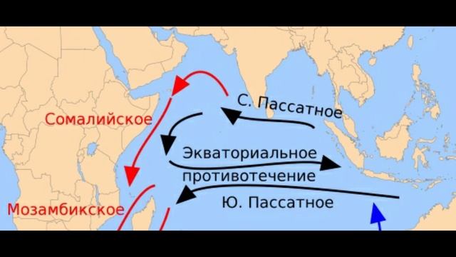 Сомалийское какой океан. Мозамбикское течение на карте. Муссонное течение на карте индийского океана. Теплое течение в Аравийском море.