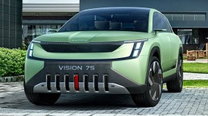 Новый Skoda Vision 7S электрический 7 местный внедорожник будущего с запасом хода 370 миль.