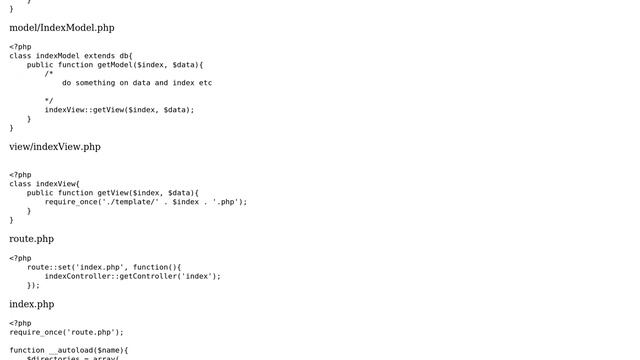 PHP template MVC смотреть онлайн
