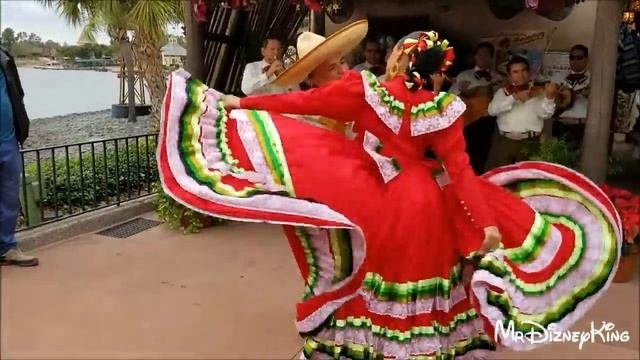 Beautiful Holiday Folklorico Dancers Showcase Mexico At Epcot