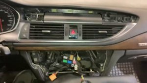 Audi a6 c7 как снять штатную магнитолу, экран, джойстик + штатная магнитола Android