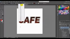 How to crete simple text logo design on adobe Photoshop cc 2017 for beginner