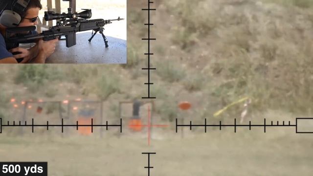 MK14 EBR Shooting 1,000 Yards - Springfield Armory M1A смотреть онлайн