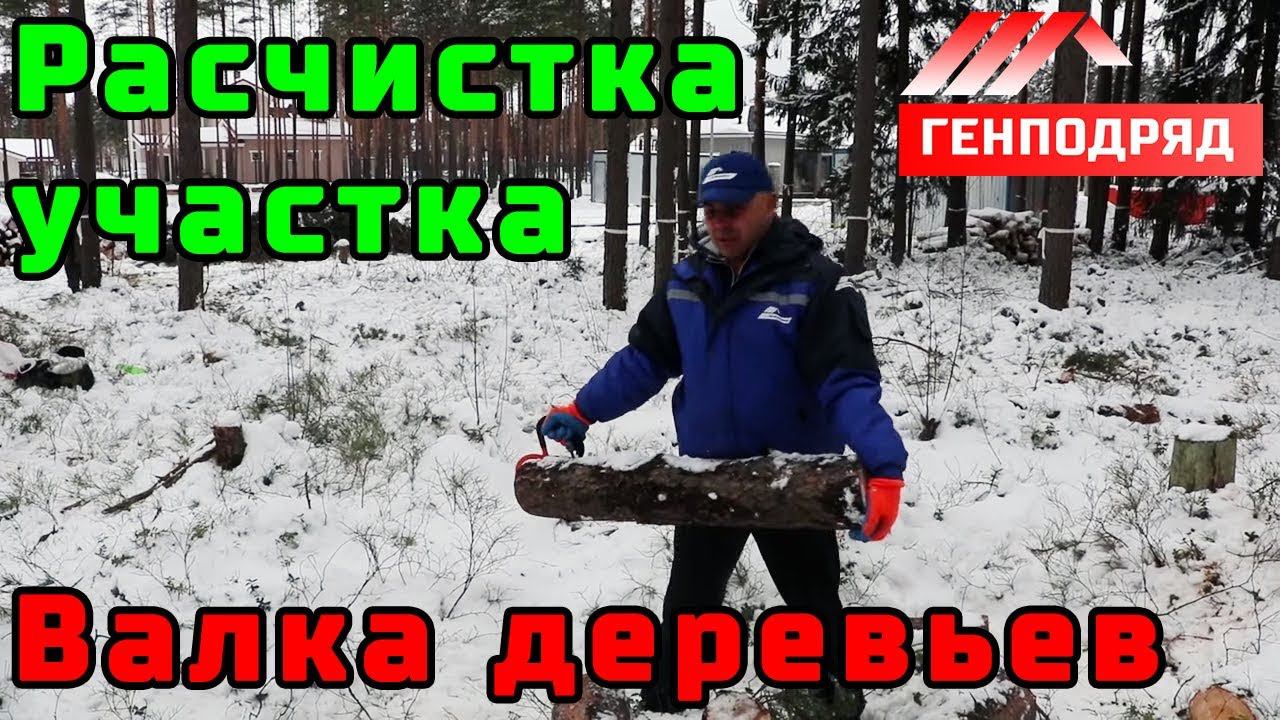 ФАХВЕРК 3.1. Валка деревьев, расчистка участка от деревьев. ГЕНПОДРЯД. Строй и Живи.