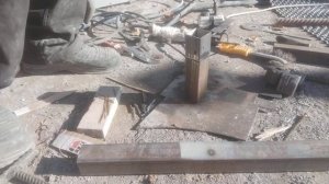 Внутренняя сварка арматуры и профильной трубы