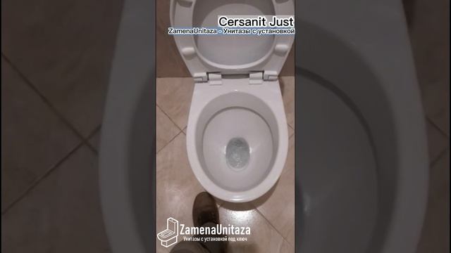 Унитаз с установкой Под Ключ - Cersanit Just Косой Выпуск от ЗаменаУнитаза.Ру смотреть онлайн