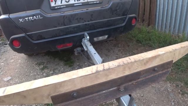 Перевозка 4 метровой доски на прицепе крепыш 2. смотреть онлайн