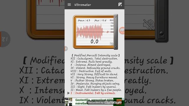 Vibrometer in android