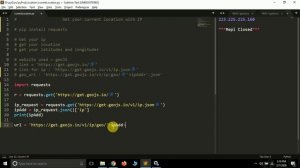 Get your current location using IP address in python | #pyGuru