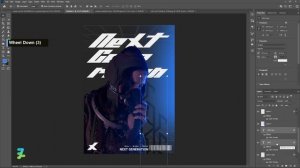Typography Next Generation Poster - Tutorial Photoshop CC 2022