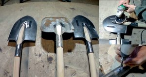 ЛОПАТА.Как правильно насадить лопату на черенок за две минуты.