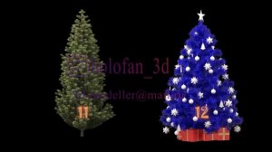 ТОП 12 Новогодних Ёлок 2022 3D видео голограмма для проектора