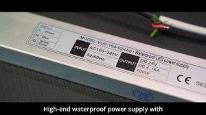 ETL Heatproof AC To DC LED Driver , Lightweight 24V Constant Voltage Driver