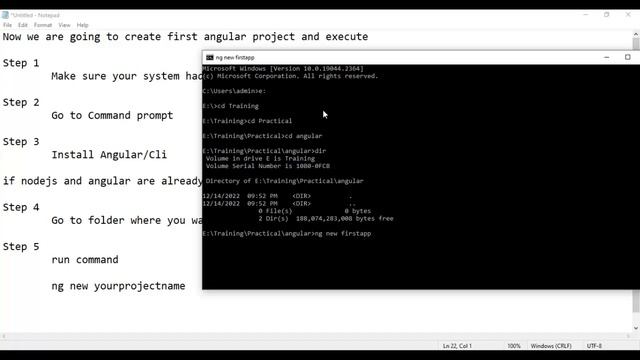 How to Create New Project in Angular and Run the Project