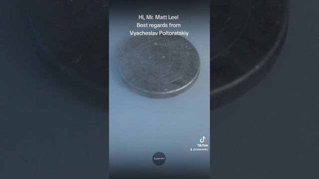 Hi, Mr. Matt Lee! Best regards from Vyacheslav Poltoratskiy