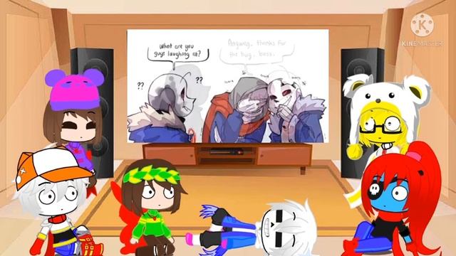 Undertale react to AU Funny Comic Dub смотреть онлайн