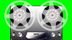 Футаж с хромакеем - катушечный магнитофон ¦ Фон для видеомонтажа