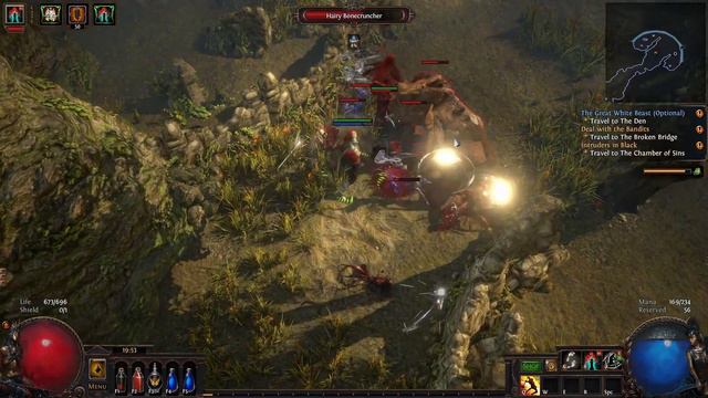 Path of Exile 3.23 Affliction league beginners playthrough Ep 9 | Zizaran Boneshatter Slayer build смотреть онлайн