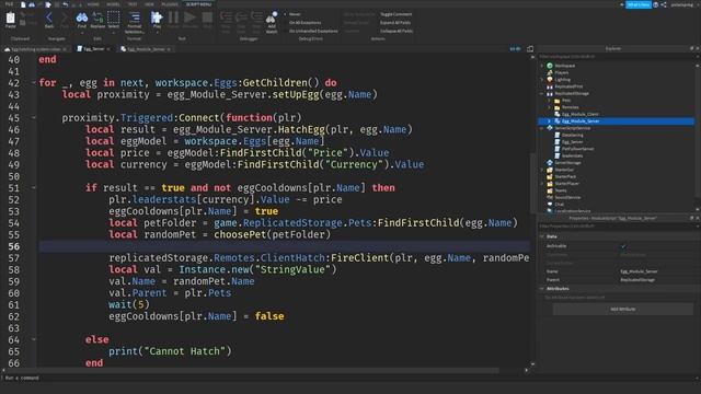 How to make an EGG HATCHING SYSTEM in ROBLOX STUDIO | PART 9! смотреть онлайн