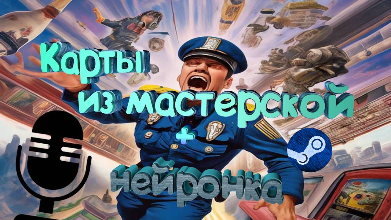 Карты из мастерской + нейронка ♦ Police stories