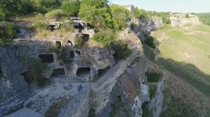 Крым. Чуфут-Кале. Пещерный город. Видео 4К   Cremea. Chufut-Kale. Cave city. 4K Video