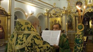 Акафист св блаженному Андрею Симбирскому в Вознесенском соборе Ульяновска 9 12 2020г