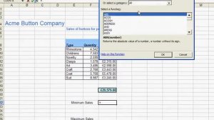 Homestudy UK - Excel 2003/XP Using the Minimum Function