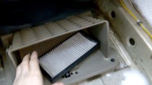 замена салонного фильтра киа рио 1 рестайлинг