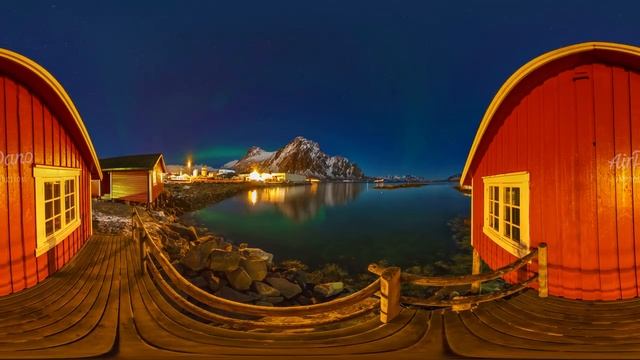 360°, Northern Lights In Norway, 12К Video