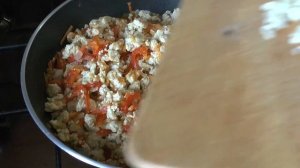 Томатный Соус с Куриным фаршем/ Рецепт Куриный фарш с Овощами на сковороде/Просто и Вусно