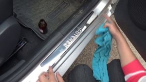 Накладки на пороги для Renault Duster, Sandero, Logan, Megane, Fluence Алиэкспресс