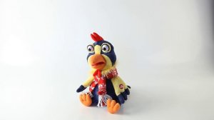 HS-17-4 Игрушка электромеханическая "Петушок" Mister Christmas (h=30 см; цвет: синий, желтый)