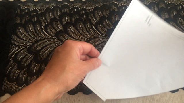 Как подготовить кружево к раскрою  Зачем нужна прозрачная выкройка Для новичков