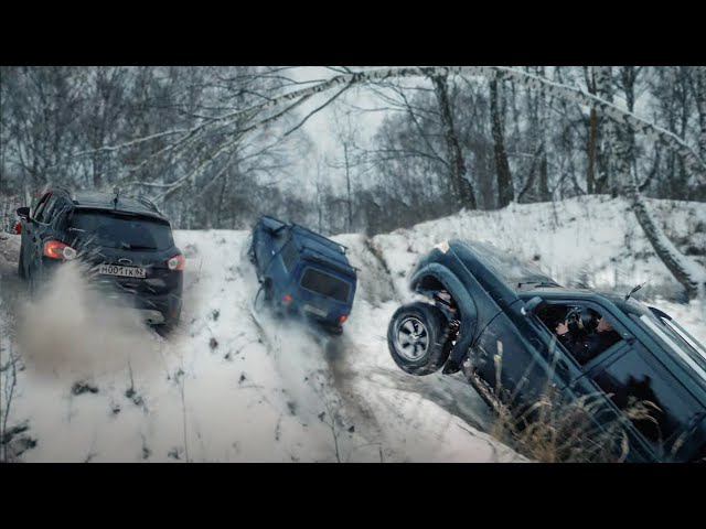 Кто заедет в горку? UAZ Patriot, Niva, Mitsubishi Pajero, Delica, Subaru XV, SsangYong Rexton, Kyron смотреть онлайн