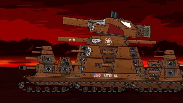 Мега Гибрид VS Ratte-44 Gerand - "Гладиаторские бои" - Мультики про танки смотреть онлайн