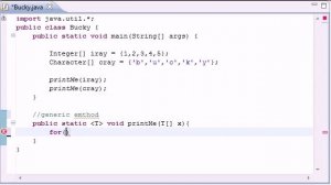 Implementing a Generic Method in Java