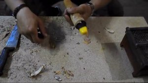 посредник. ножны из бересты для ножа типа якут