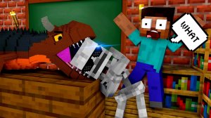 Monster school - Что это скелет вытворяет!? /Minecraft animation /Анимации