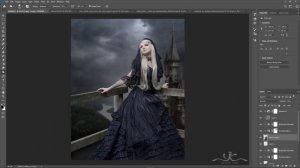 Dramatic Rain Moment Photo Manipulation Photoshop Tutorial