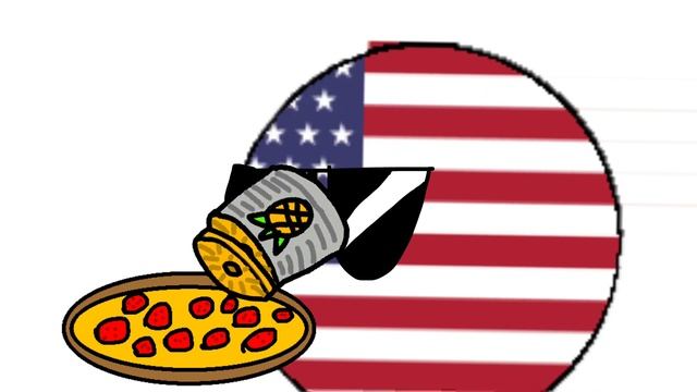 НИКОГДА не ложи АНАНАС в пиццу#countryballs #анимация