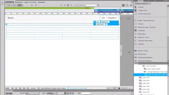 Bootstrap - creating the navigation bar смотреть онлайн