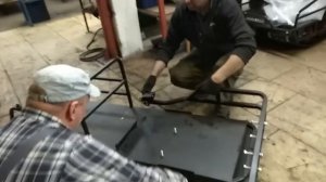 Установка толкача на мотобуксировщик Бурлак